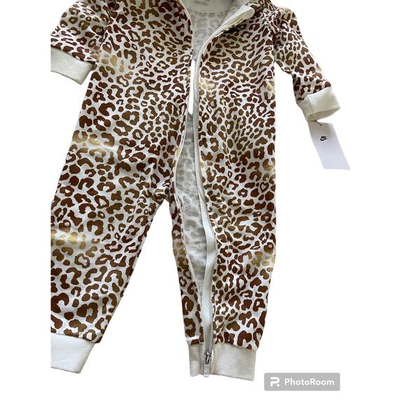 Nike Hooded Animal Printed Overalls One Piece Baby 12M - Picture 6 of 9